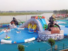 叢林探險大型充氣水上樂園戲水設(shè)施