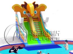 歡樂(lè)象充氣水滑梯6.9*4*6