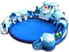 冰雪世界大型兒童充氣水上游樂(lè)園