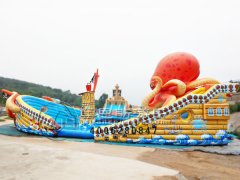 大戰(zhàn)章魚(yú)怪充氣式嬉水樂(lè)園